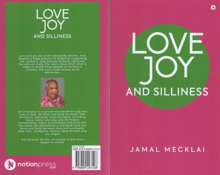 Front and back cover of "Love Joy and Silliness" by Jamal Mecklai