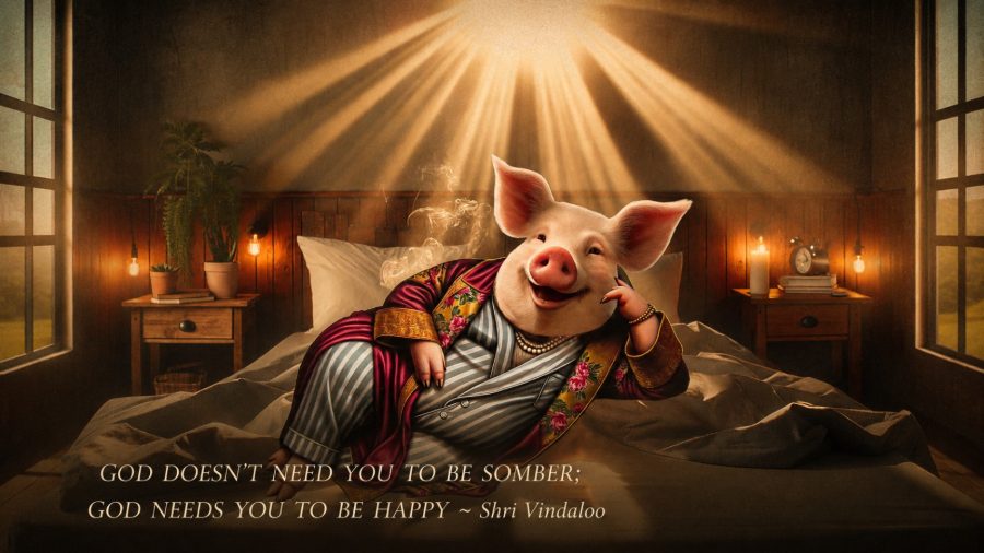 Home God does not need you to be somber; God needs you to be happy